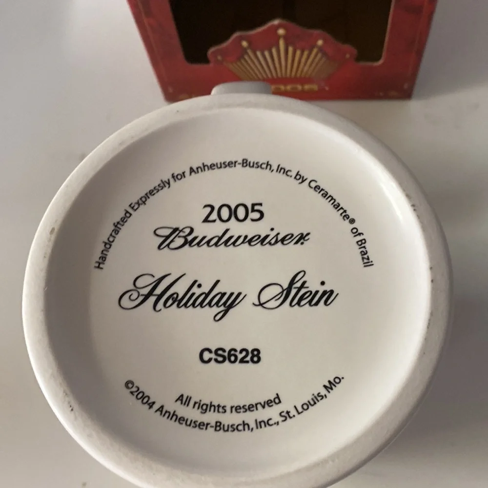2005‎ Budweiser Holiday Stein